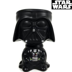 🔸️Star Wars Black 3D Darth Vader Ceramic Goblet/Planter/Candy Container